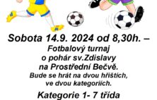 Fotbalový turnaj o pohár sv. Zdislavy v Prostřední Bečvě